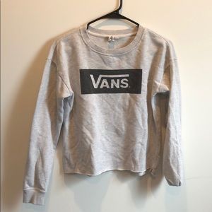 cropped vans pullover